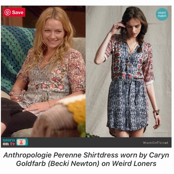 Anthro Tiny Floral Damask Mixed Media Buttondown Belted Shirtdress Dress - Picture 3 of 13